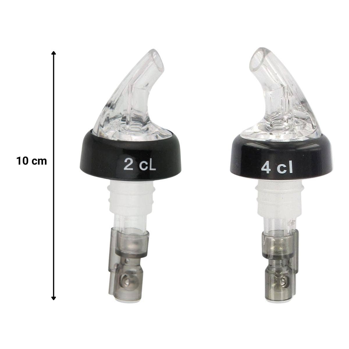 Zenker - Wholesale Measuring Spoon - Set of 4 ball-bearing alcohol pourers 2 cl and 4 cl Fackelmann2