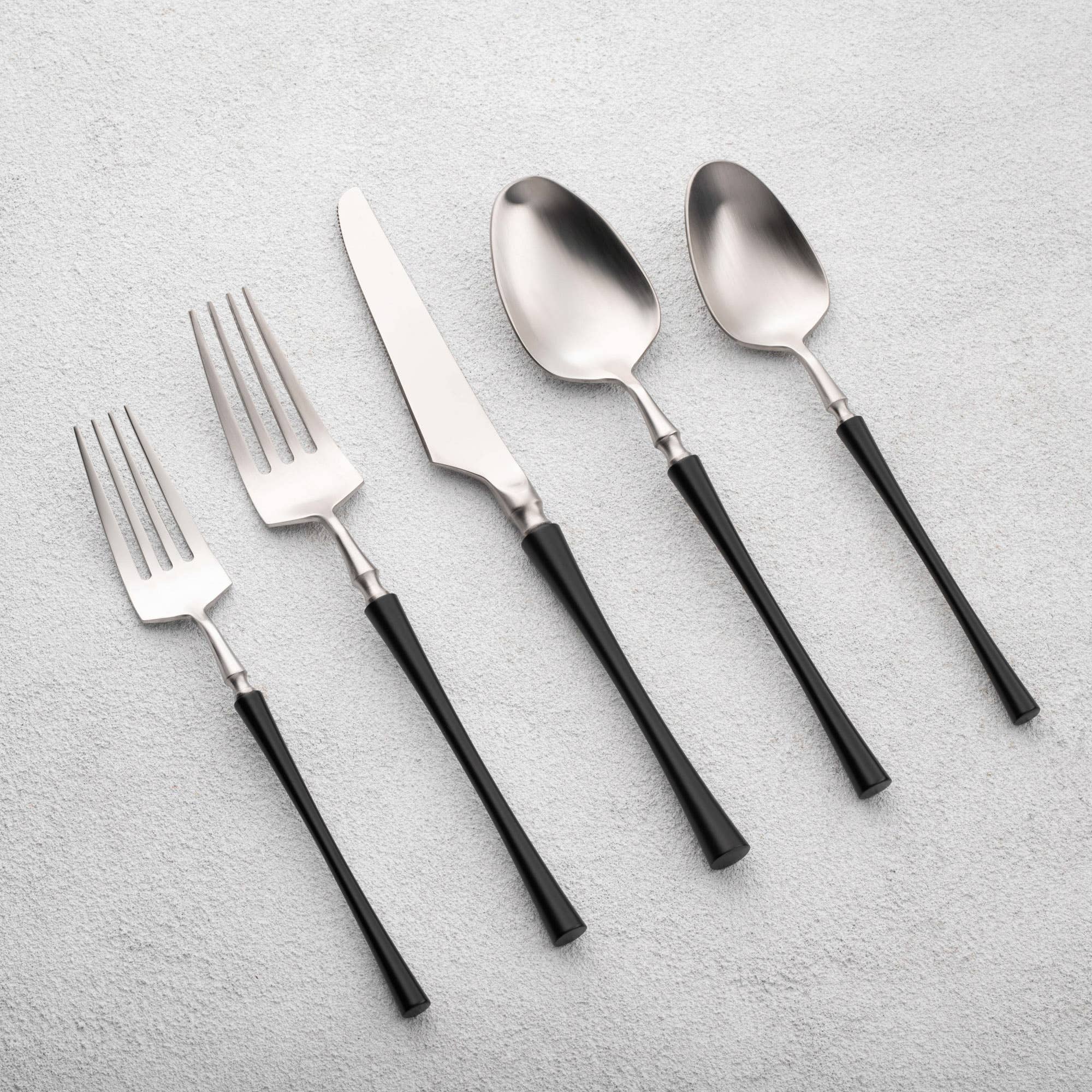 Kadra Kitchenware - Wholesale Flatware Set - Vikko Dine Irene BRUSHED  18/10 Flatware 20 Pc Set17