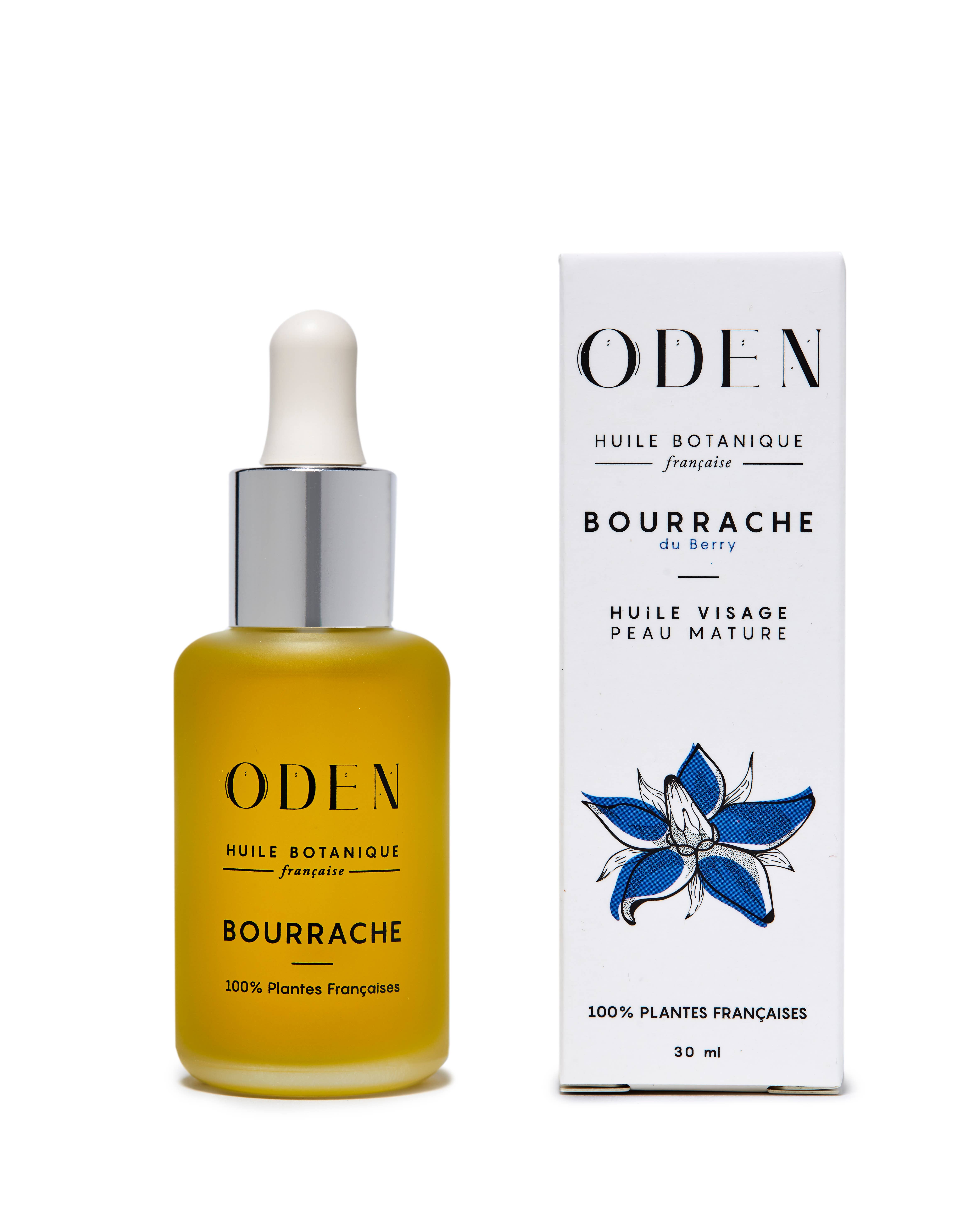 ODEN – Óleo facial por atacado – Óleo Facial de Borago – Revitalizante para Pele Madura no Outono4