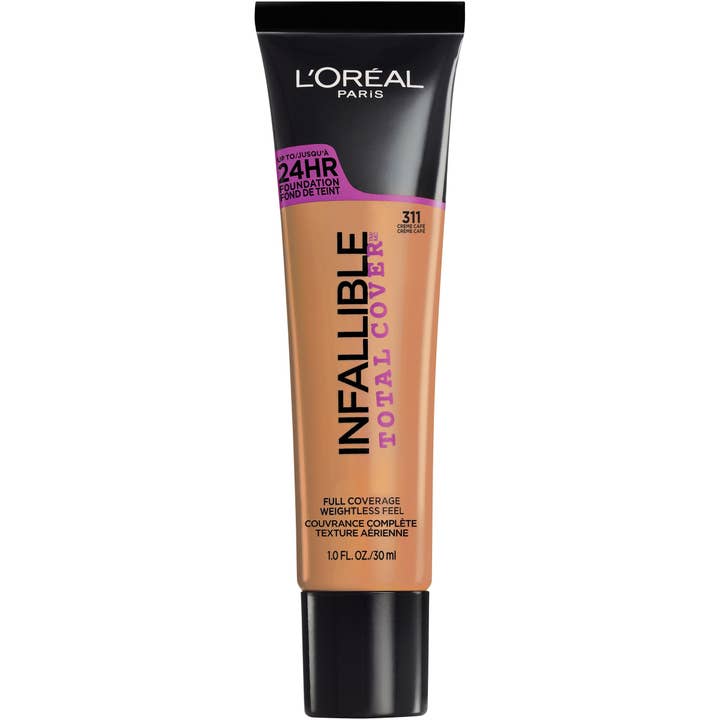Fond de Teint Liquide Total Cover Infallible L'Oreal Paris, Crème Café, 30 ml pour la vente par Super Stock Wholesale