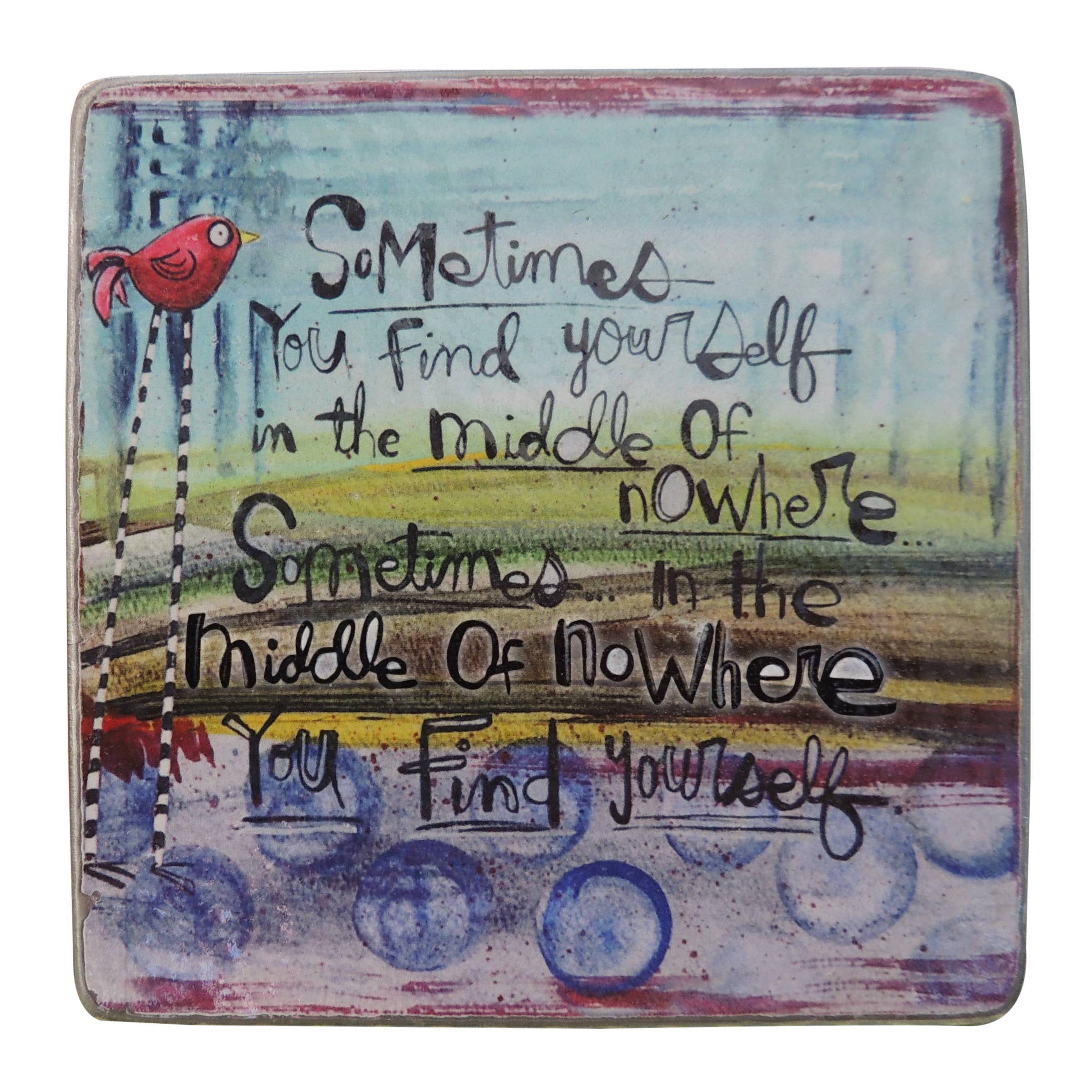 Abbey + CA Gift - Wholesale Plaque - Painted Stuff Artmetal Square Plaques2