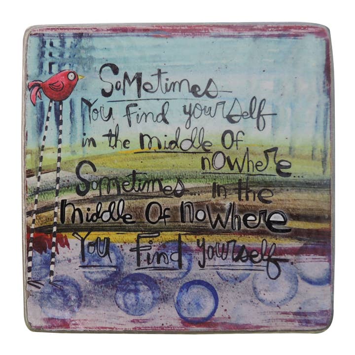 Abbey + CA Gift - Wholesale Plaque - Painted Stuff Artmetal Square Plaques2