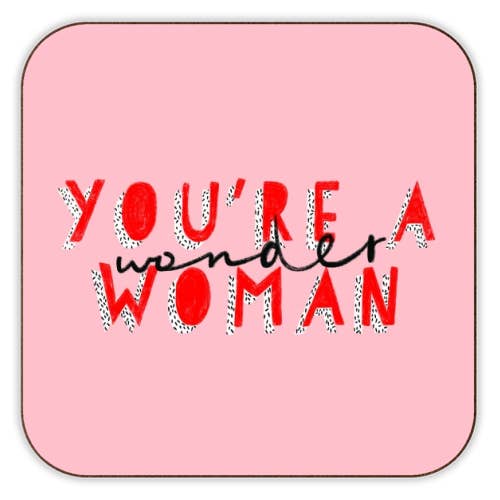 Coasters 'Wonder Woman' by Alice Palazon for wholesale by ART WOW
