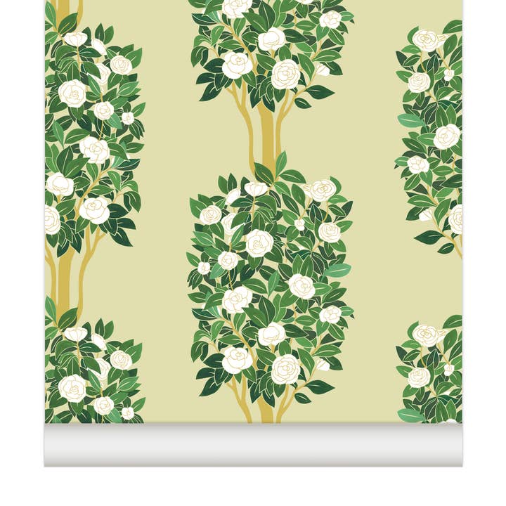 Papel de parede CAMÉLIAS Verbena por atacado de Little Cabari