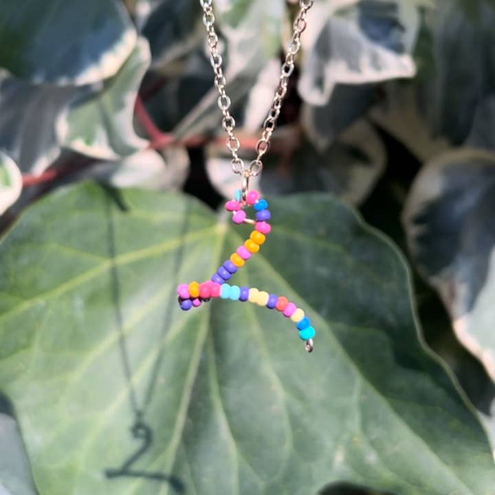 MorninGloria's - Wholesale Pendant/Charm Necklace - Beaded Initial Necklace21