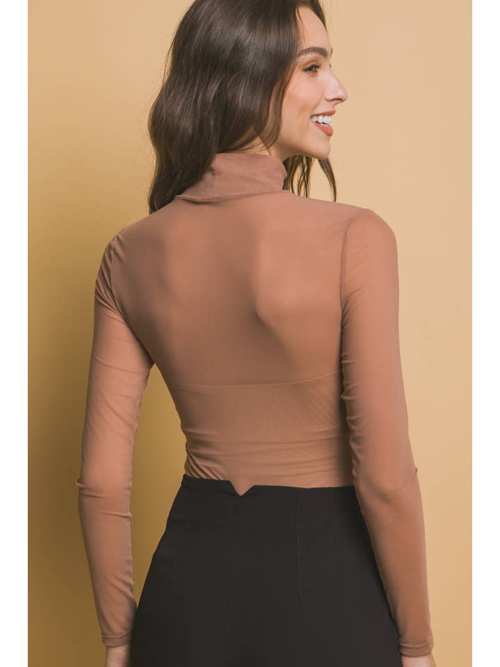 Peace Love Line - Wholesale Bodysuit - Women's - PL3459 - LONG SLEEVE SHEER BODYSUIT19