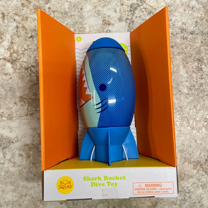 J&B Liquidations - Venta al por mayor Juguete tradicional - Niños - Juguete de buceo en forma de cohete de tiburón Sun Squad