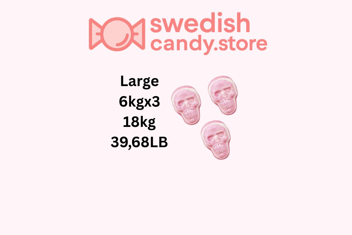 Swedish Candy.Store - Swedish Candy - Wholesale Gummy - Vidal Jelly Skulls – Creepy skull-shape 3kg/6.61LB2