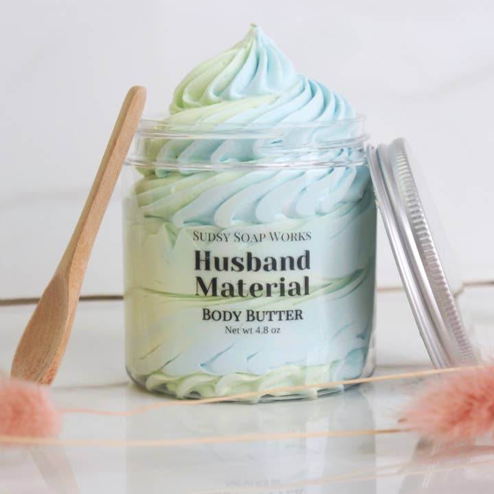 Sudsy Soap Works LLC - Vente Baume/beurre pour le corps - Beurre corporel matériel mari0