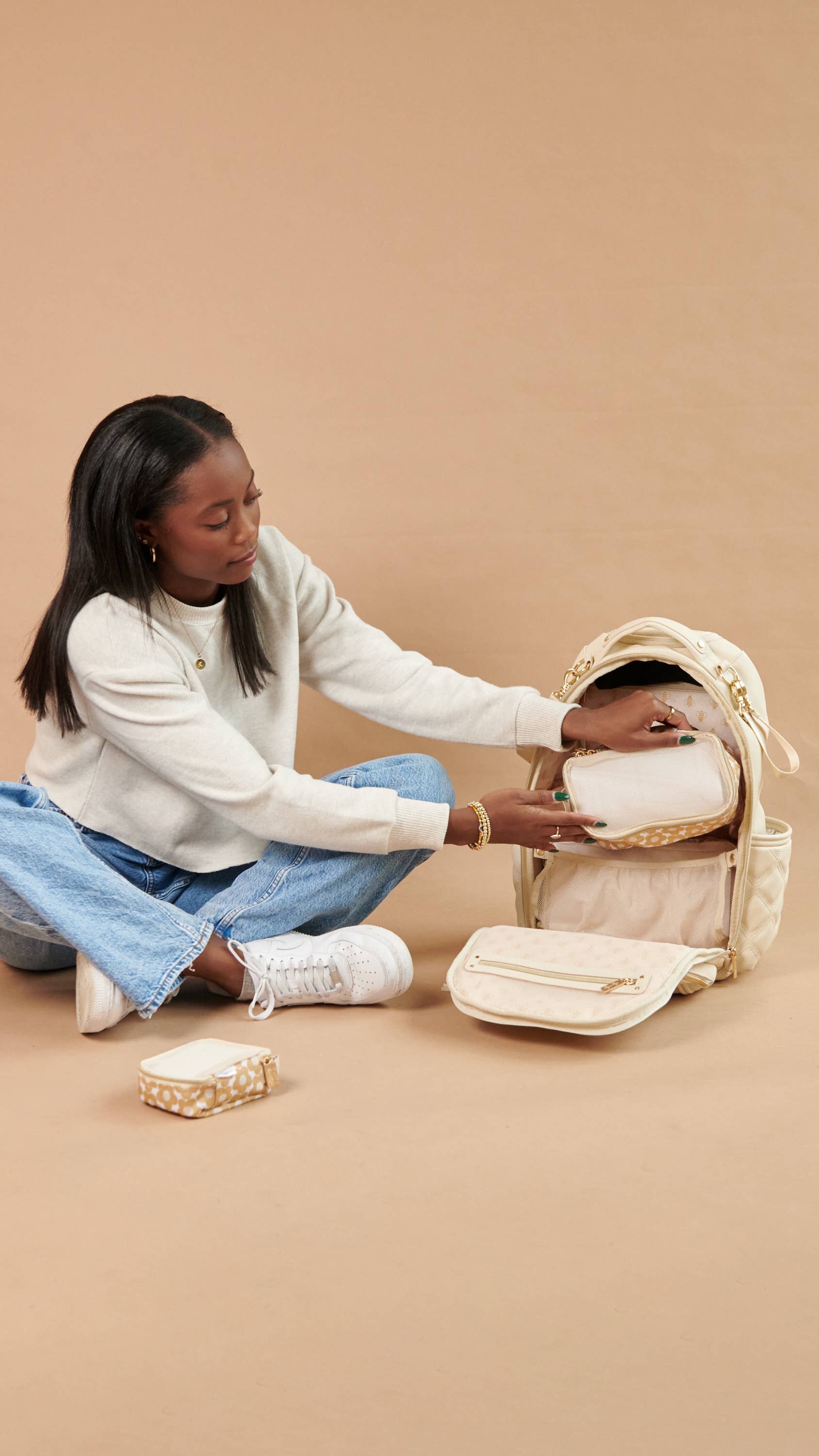 Itzy Ritzy - Wholesale Packing Cube - Milk & Honey Pack Like a Boss™ Packing Cubes1