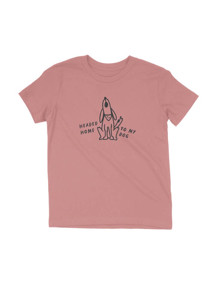 Maglietta per bambini con cane a casa per la vendita all'ingrosso da parte di Buffalo Mountain Print + Supply