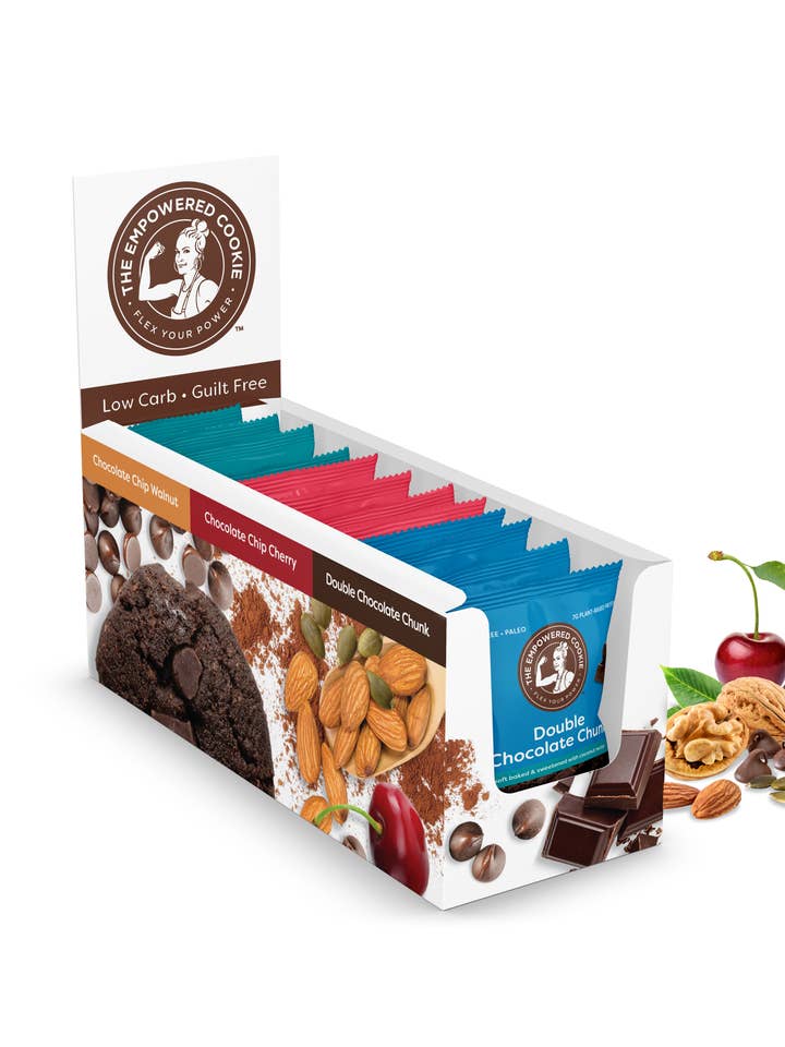 Chocolate Lovers Variety 12pack for wholesale by The Empowered Cookie