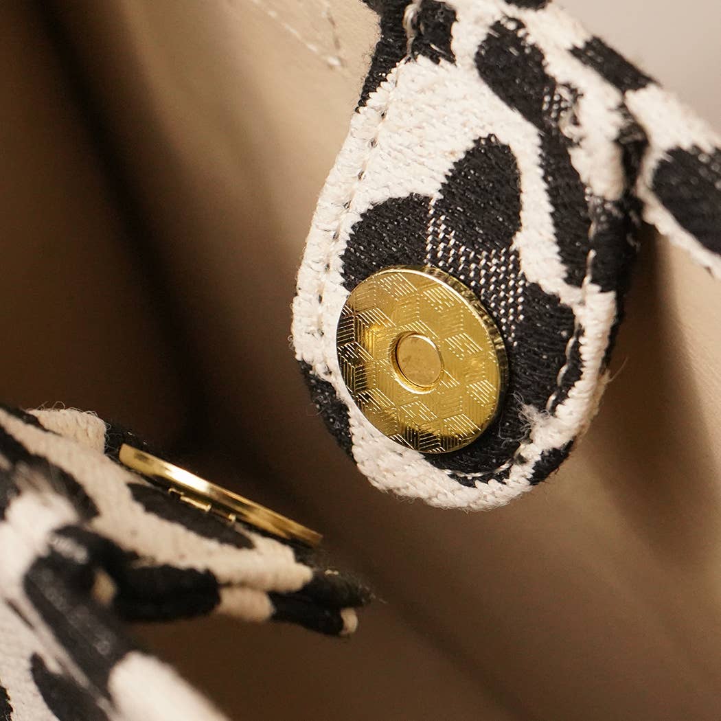 Fashion City – Sacola - Mulher por atacado – Bolsa Mini Tote com Estampa de Onça e Alça Removível4