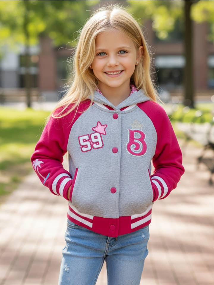 Unik - Wholesale Varsity/Baseball Jacket - Women's - Barbie Varsity Jacket S-XL5