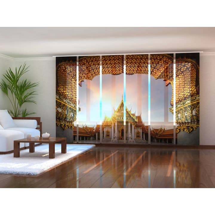 Set of 6 Wat Benchamabophit Panel Tents in Bangkok for wholesale by IlyDecor