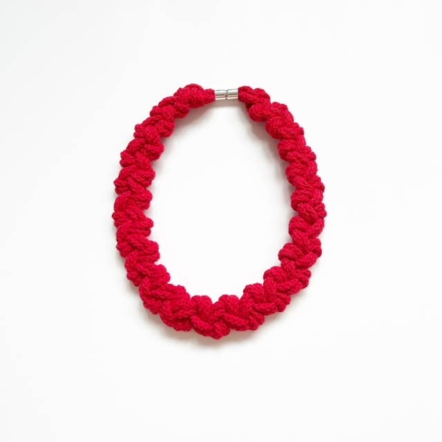 Handmade by Tinni - Wholesale Woven Necklace - The Lilly Necklace - Organic Cotton Rope Necklaces