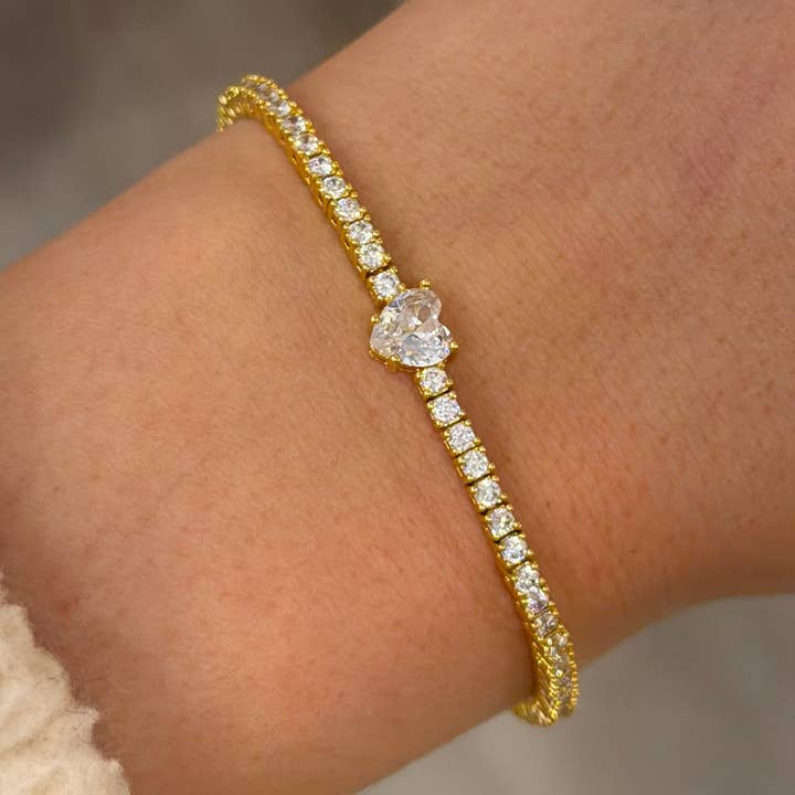 Bracciale Tennis Romantico Belle per la vendita all'ingrosso da parte di Belle By Elle