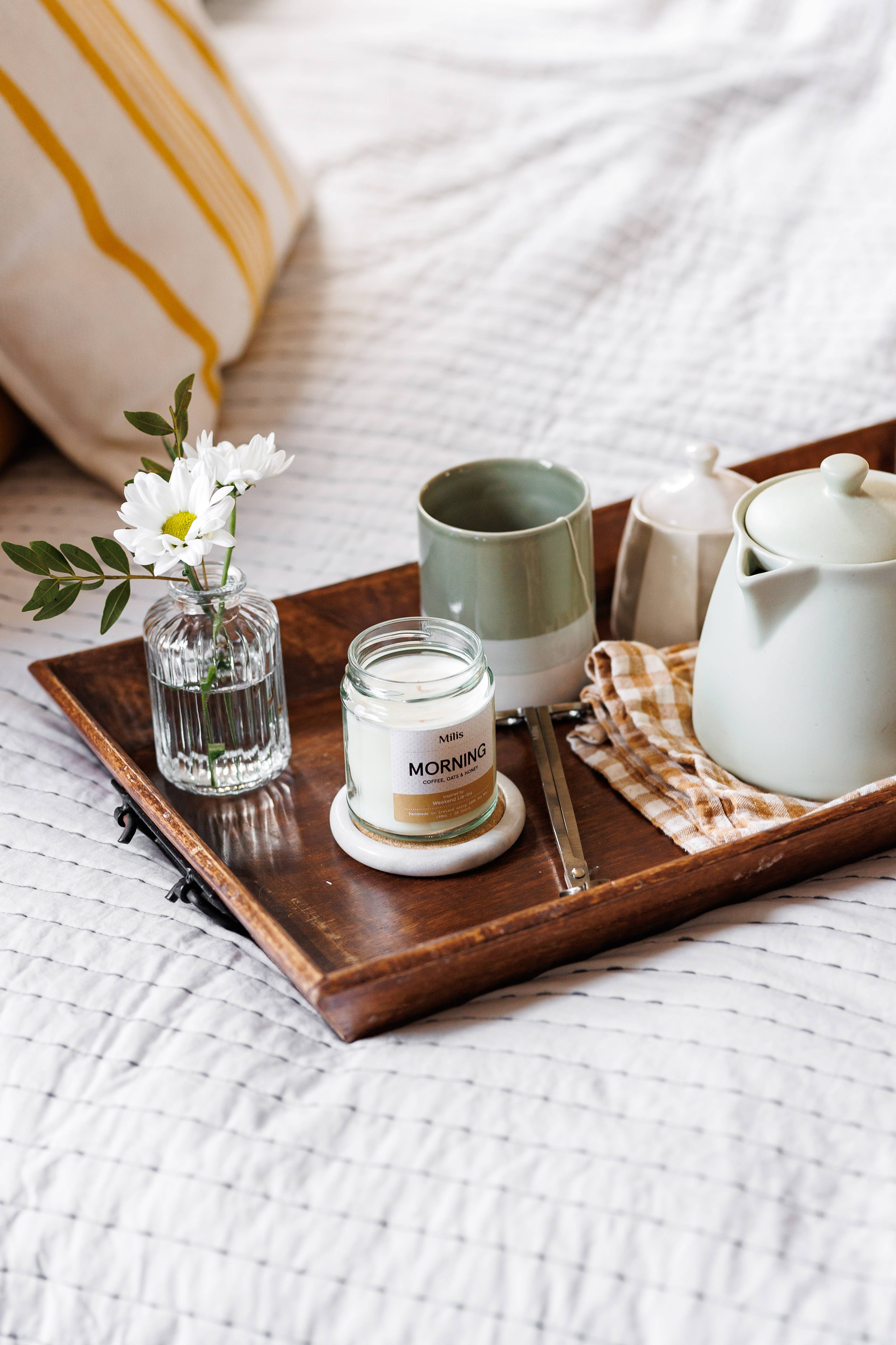 Milis - Wholesale Jar/Filled Candle - Morning Candle - coffee caramel & chocolate 1