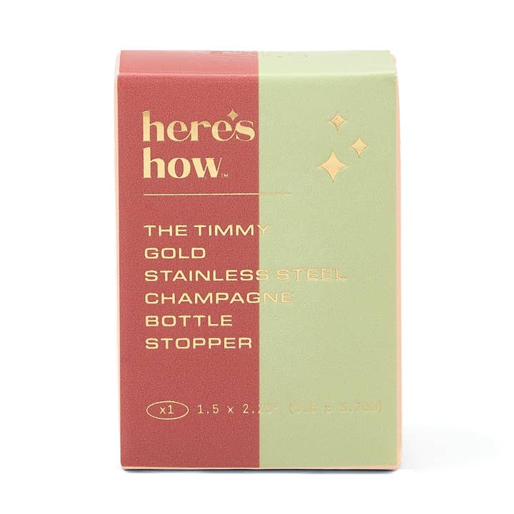 The Timmy Champagne Stopper for wholesale by Here's How