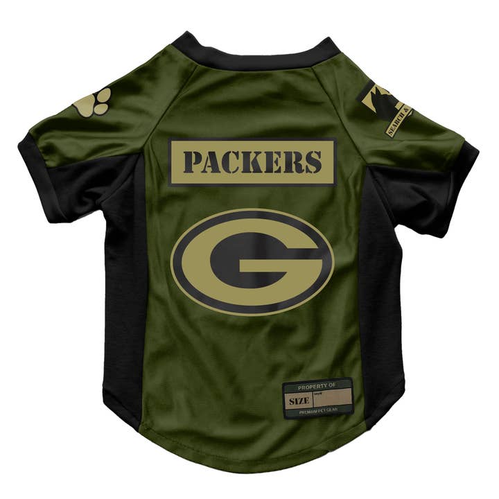 NFL Green Bay Packers Valor Pet Stretch Jersey for wholesale by Little Earth Productions