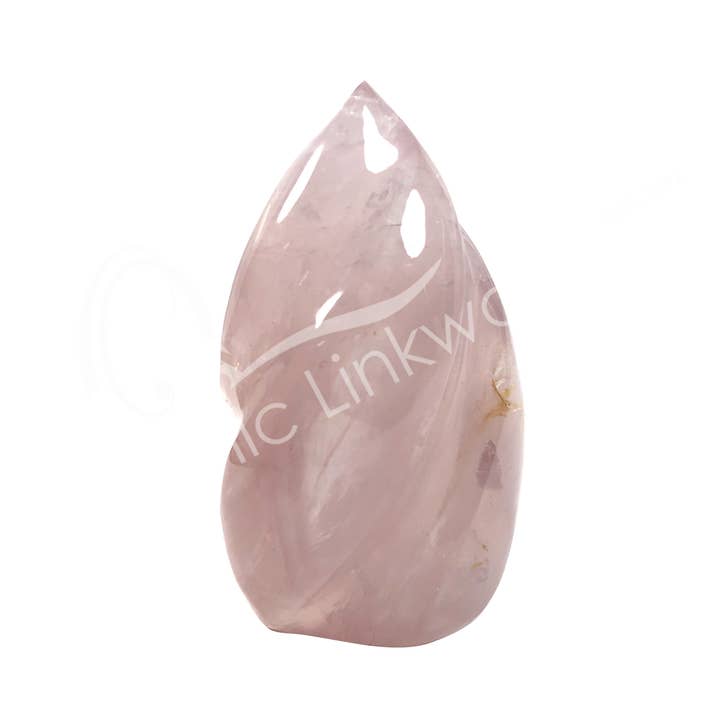 Oceanic Linkways Inc – Pedra/cristal espiritual por atacado – FORMA DE CHAMA - QUARTZO ROSA 4-5" H (KG)