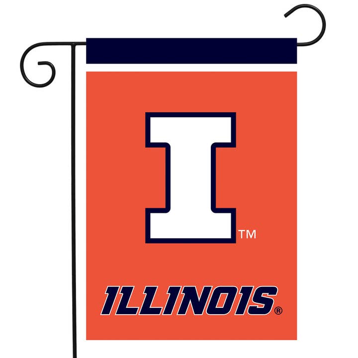 Illinois Fighting Illini NCAA Garden Flag for wholesale by Briarwood Lane