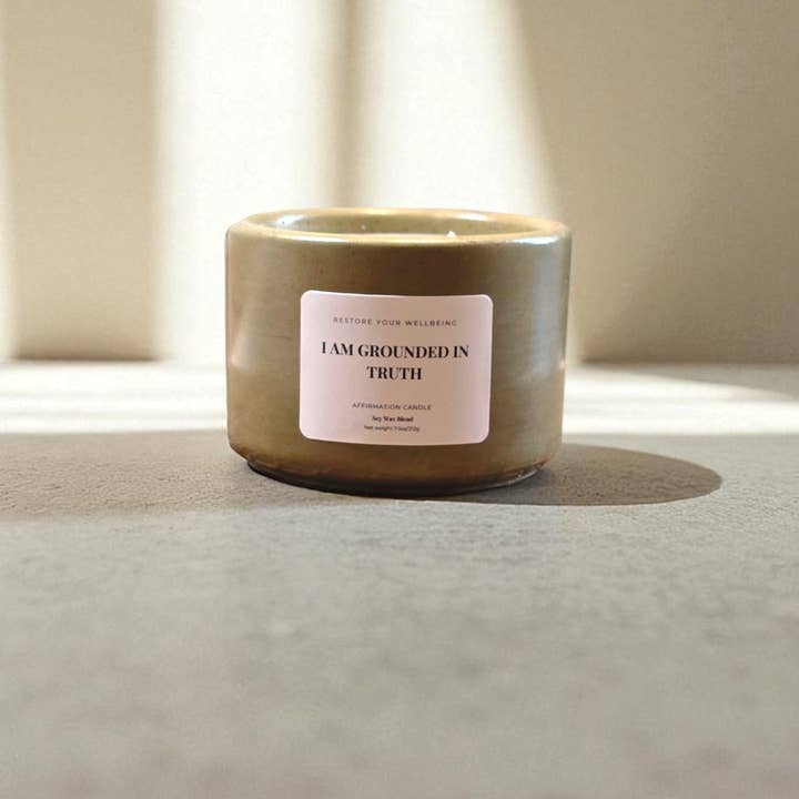 I Am Grounded in Truth Affirmation Candle and other Purchase Wholesale grounded. Free Returns & Net 60 Terms on Faire trending on Faire.