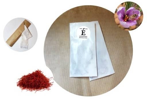 BienÉlevées - Wholesale Dried Spice - Safran de Paris 1 dose in a crystal bag1