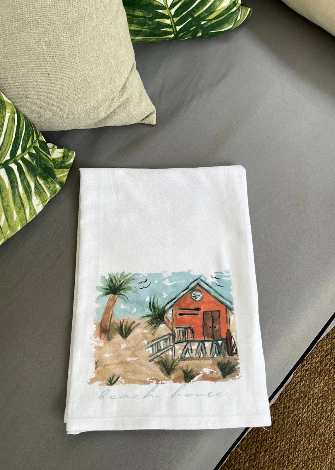 Half-Pint Designs – Toalha de chá por atacado – Toalha de chá de casa de praia