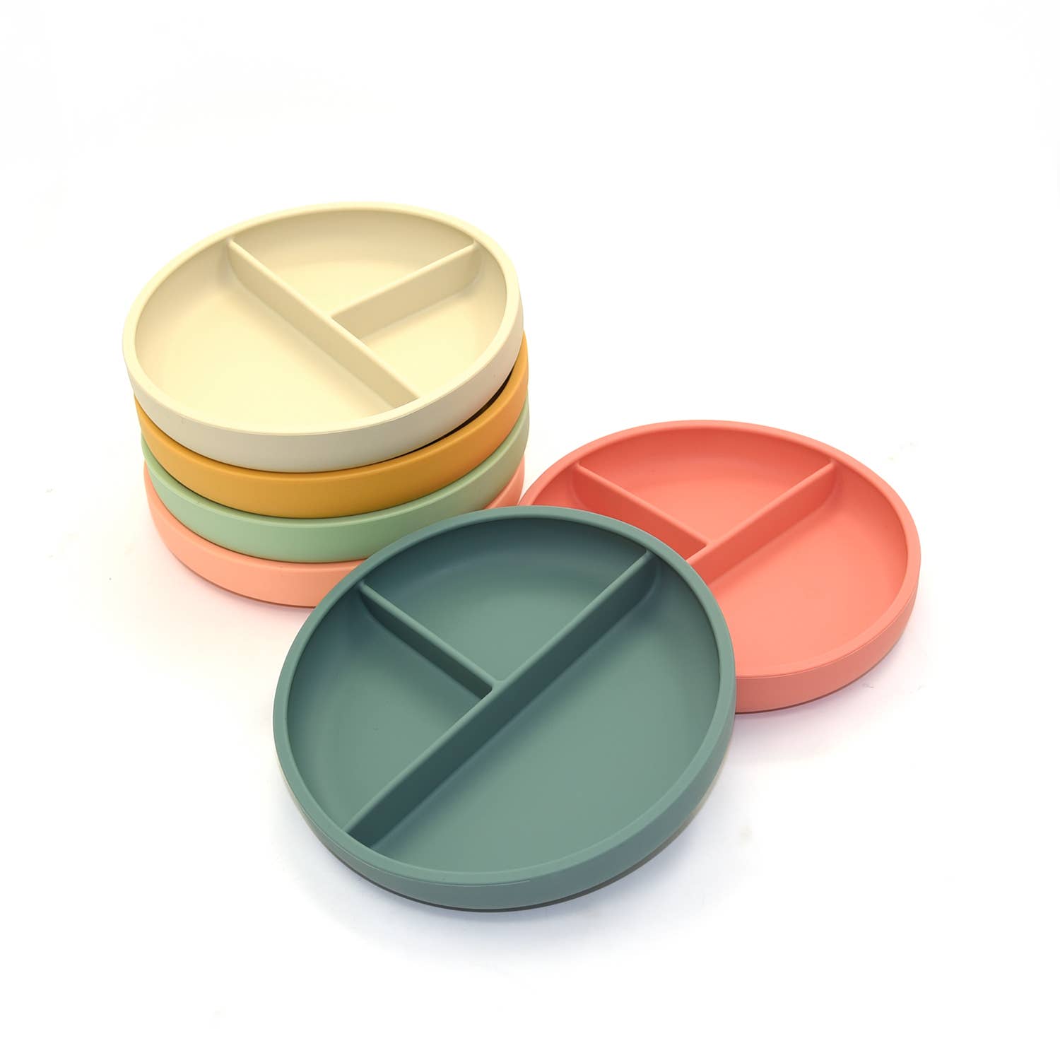 OB Designs - Wholesale Dinner Plate - Kids & Baby - Suction Divider Plate & Spoon Set6