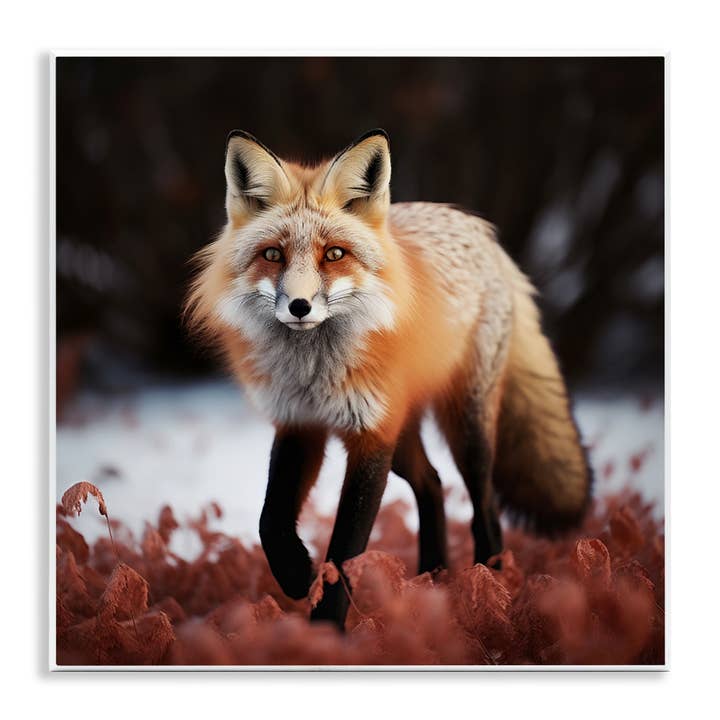 Stupell Industries - Wholesale Wall Sign - Fox Cub in Nature - Unframed Wall Art