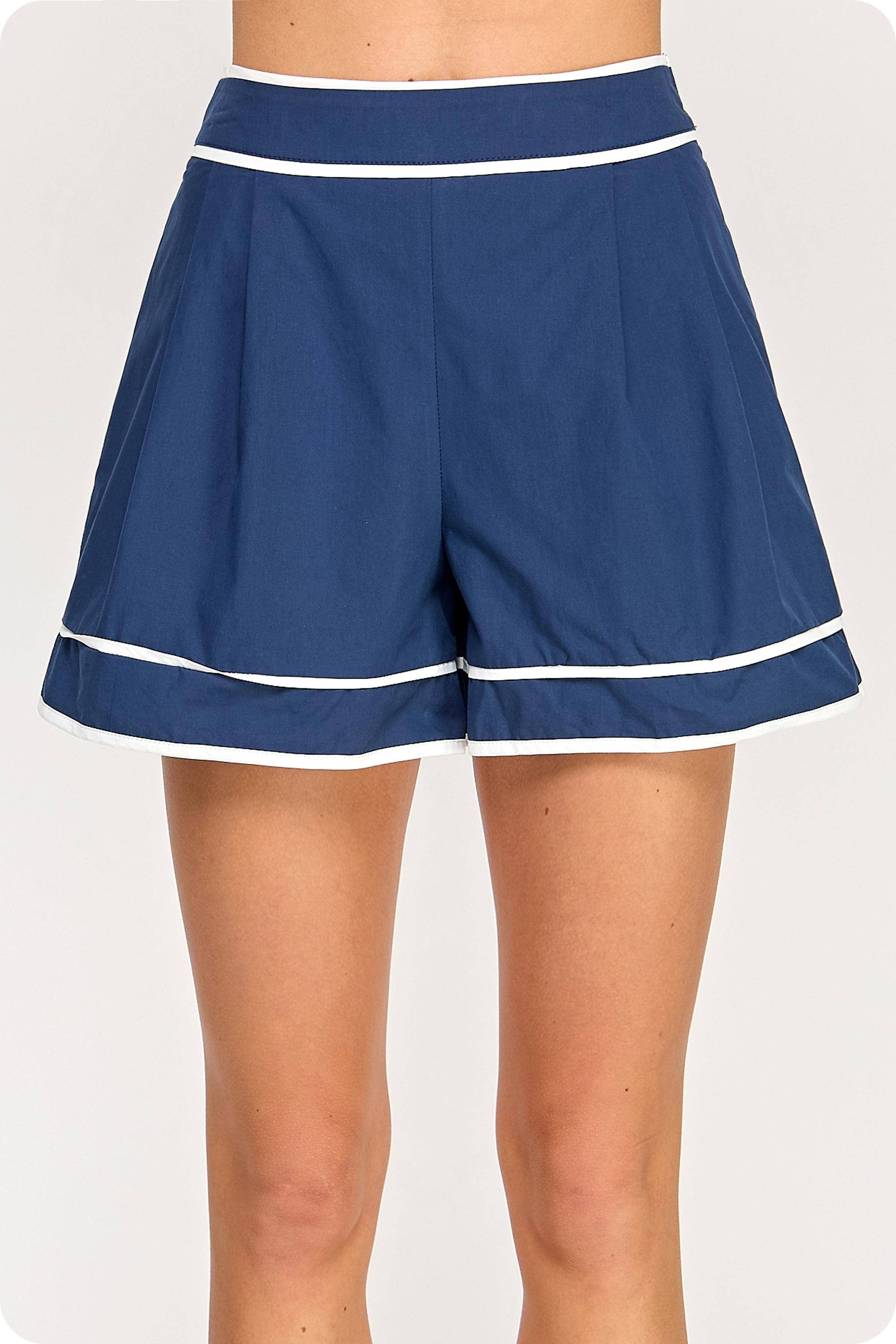 Strut & Bolt - Wholesale Shorts - Women's - Color Block Piping Poplin Shorts9