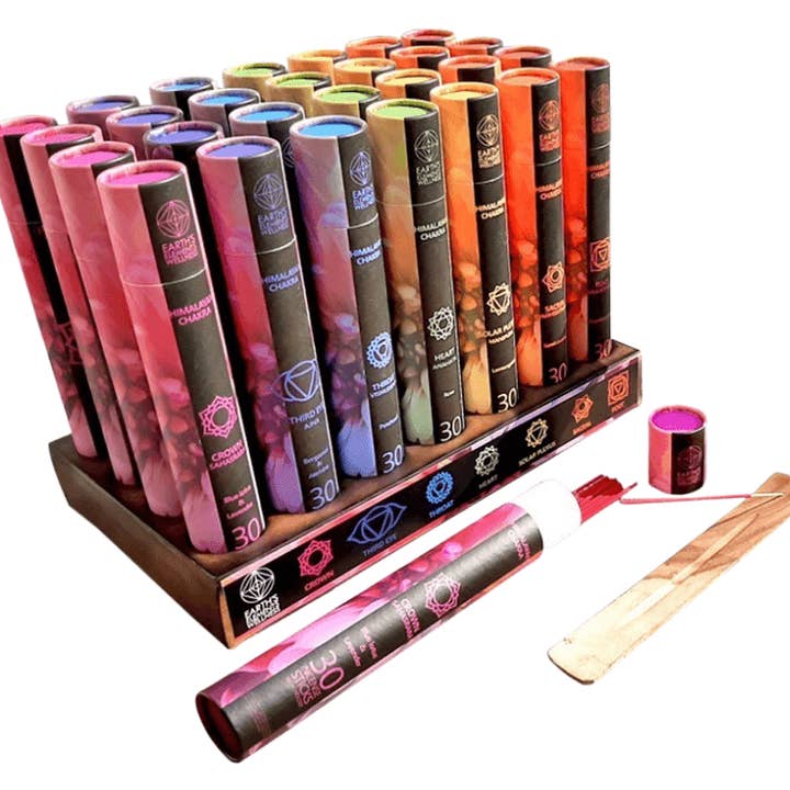 Down To Earth - Wholesale Incense - Himalayan Chakra Incense Sticks w/Burner