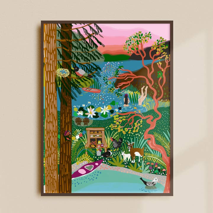 Anja Jane - Venta al por mayor Ilustración - Lámina de arte Salt Spring0