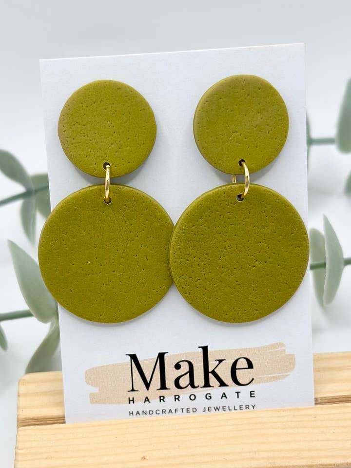 The Core Collection - Lime Green - The Extra Large Button for wholesale by Make Harrogate