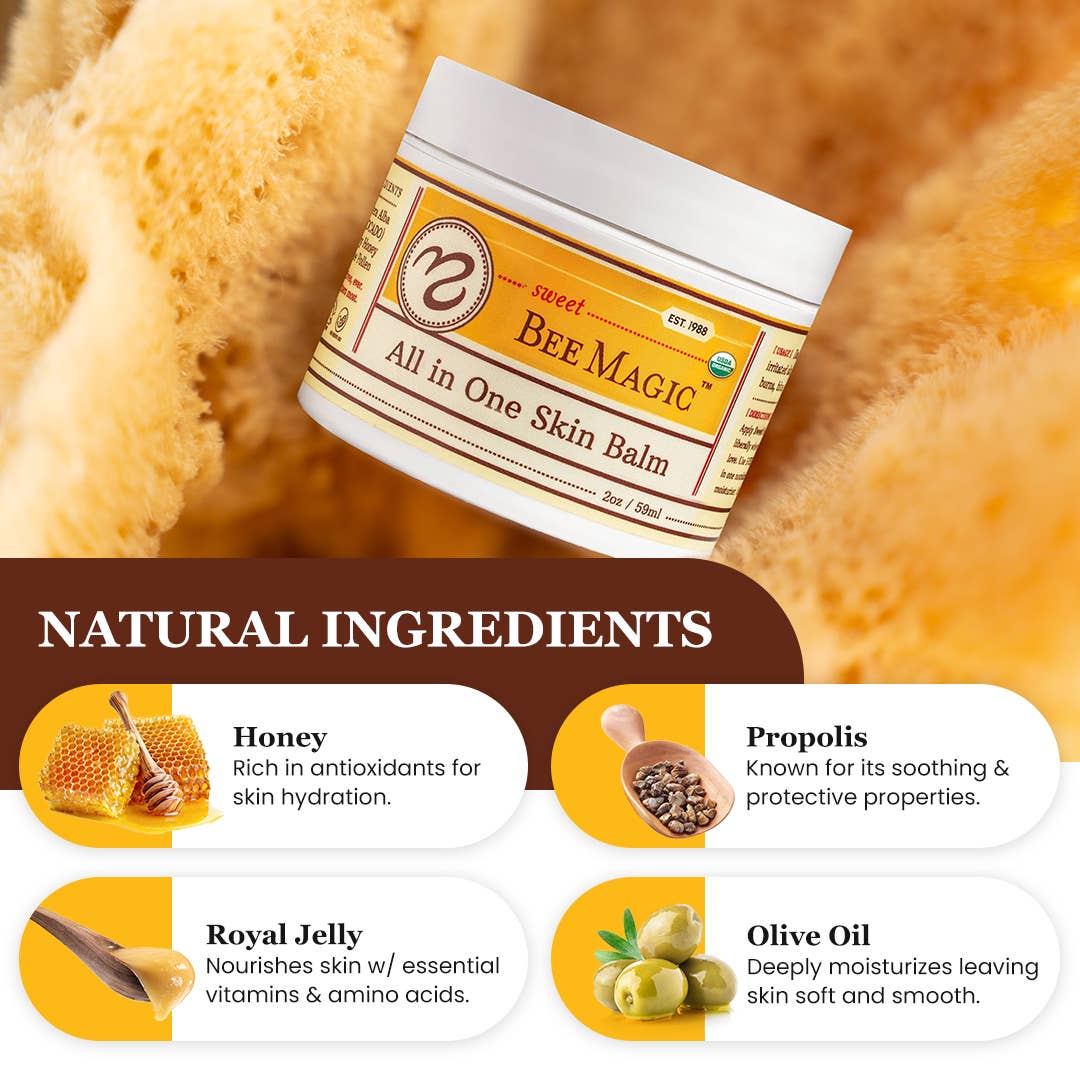 Sweet Bee Naturals - Wholesale Healing Salve/Balm/Cream - Sweet Bee Magic All in One Skin Balm - USDA Organic2