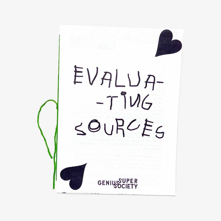 Super Genius Society - Wholesale Book - Adult - Evaluating Sources Zine