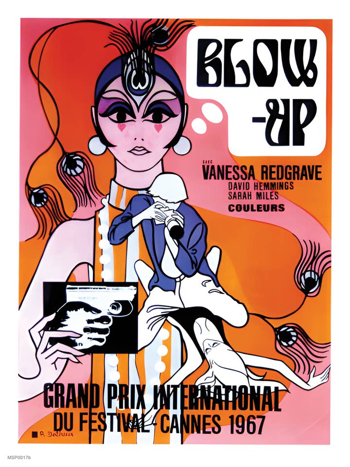 Affiche de film alternative Blow Up 30x40cm Impression artistique pour la vente par On The Wall Art Ltd