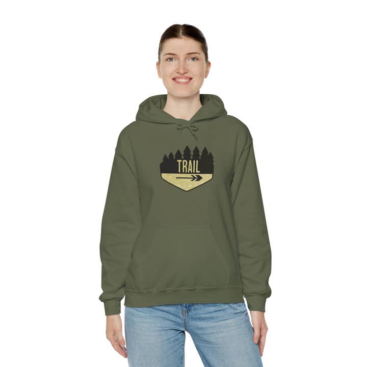 Restored By Nature Company - Wholesale Hoodie - Women's - Hiking Trail Sign Hoodie – Cozy Cotton-Blend Adventure Sweat6