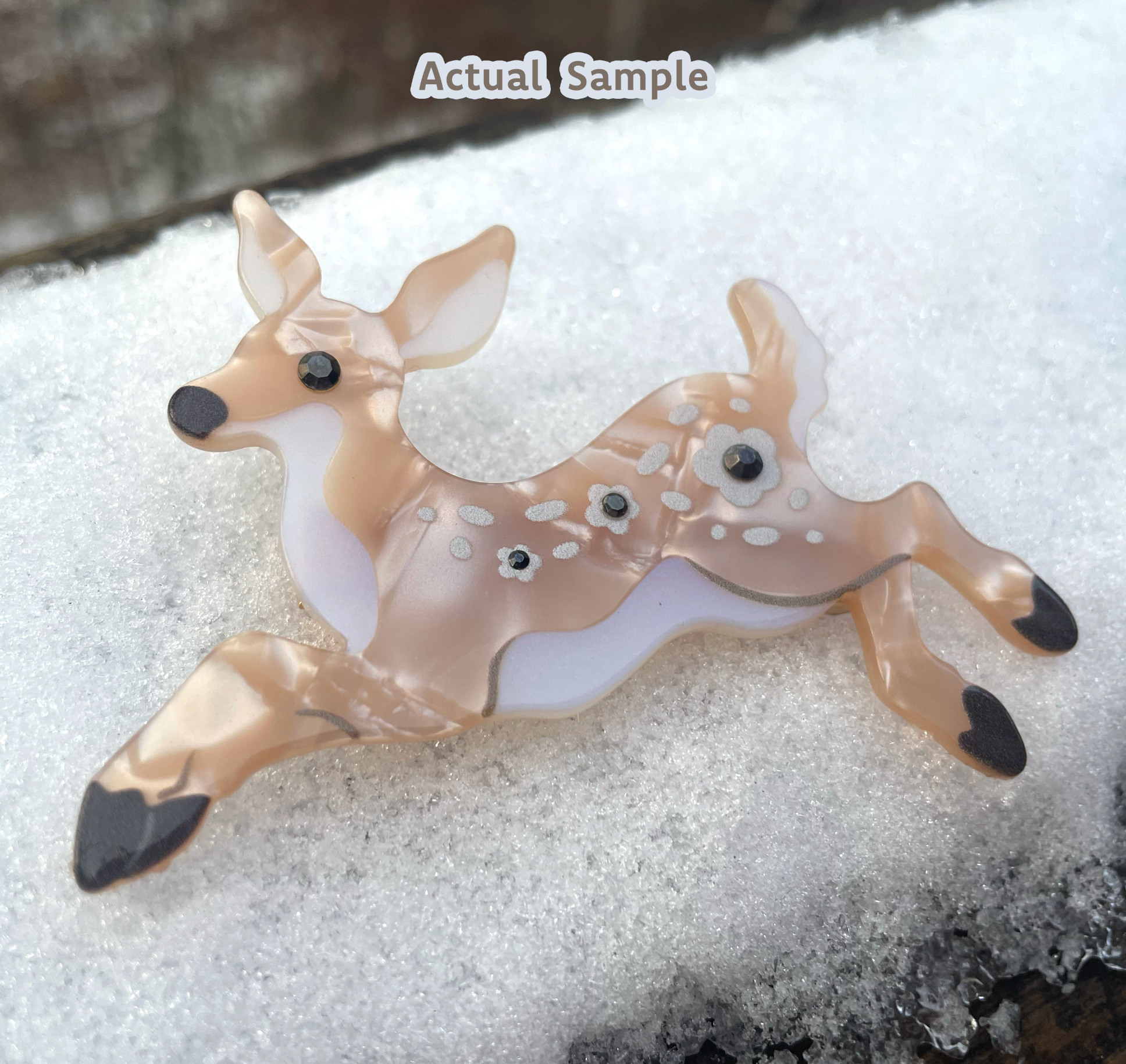 Cambrasine - Wholesale Hair Clip - Women's - Leaping Fawn Hair Barrette1