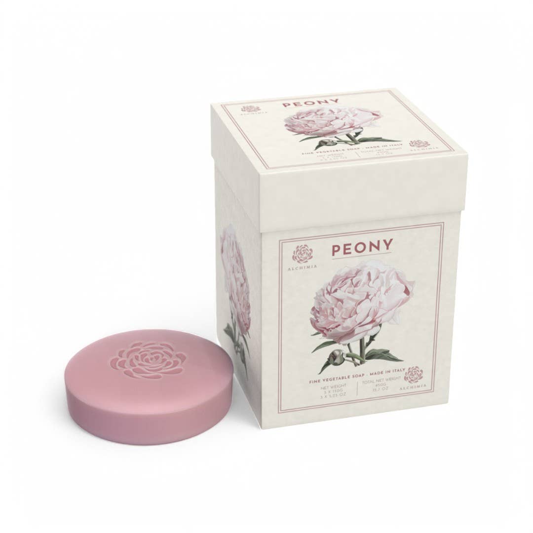 pirotta srl - Wholesale Bar Soap - Fiorentini Peony Box With 3 Soaps 150g0