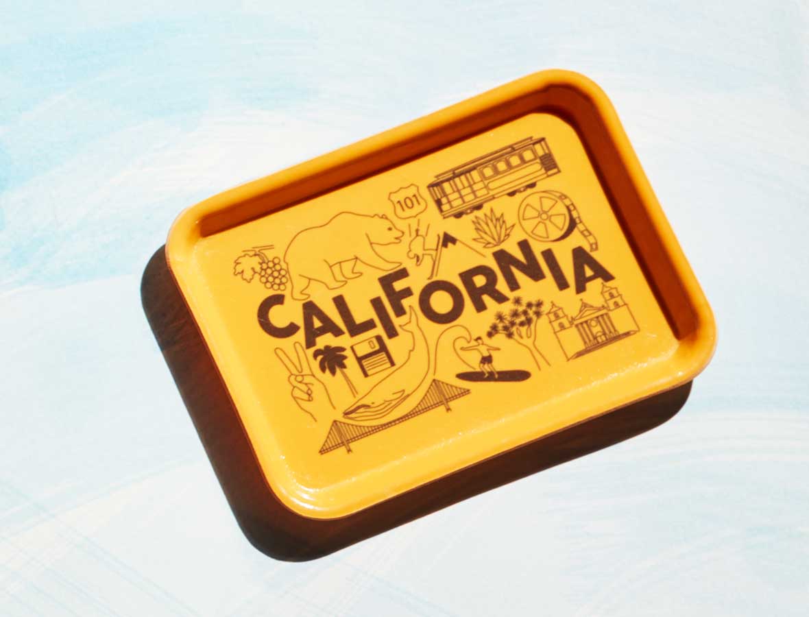Maptote - Wholesale Decorative Tray - California Small Tray1