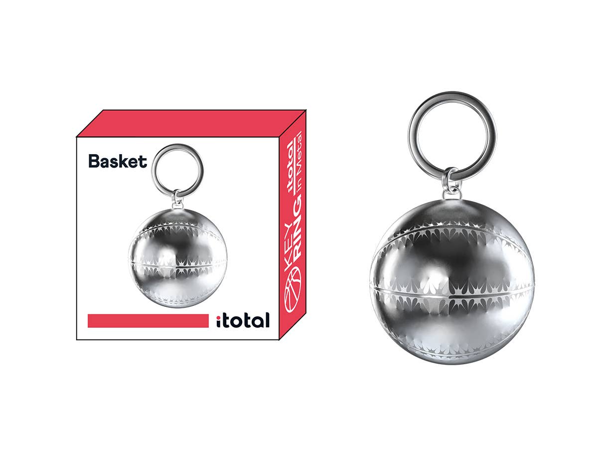 I-Total, I-Drink - Wholesale Keychain - Unisex - Metal Keychain Basketball0