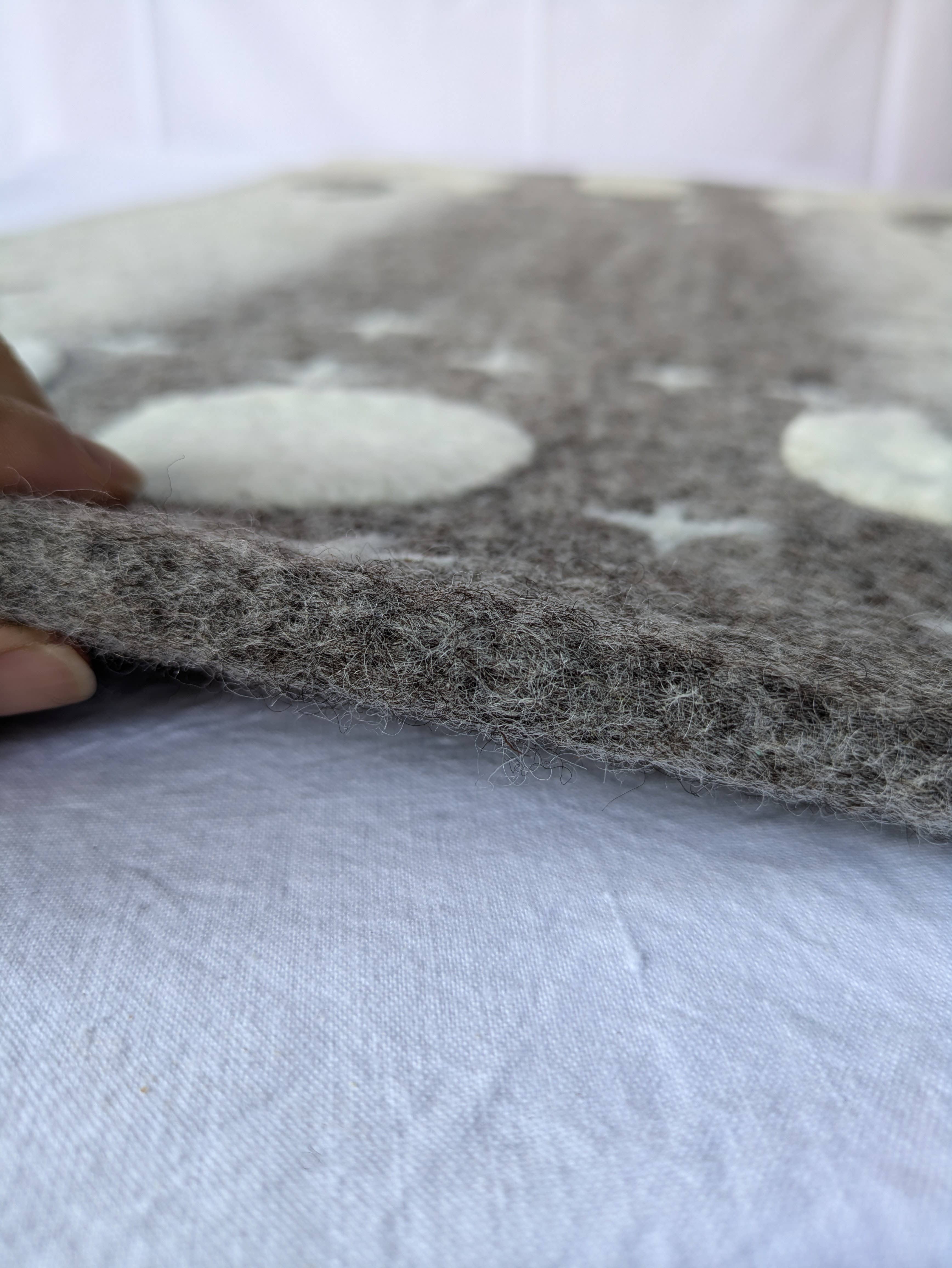 Wooliie - Wholesale Nap Mat - Kids & Baby - Phases of the Moon - Handmade All-Natural Wool Mat2