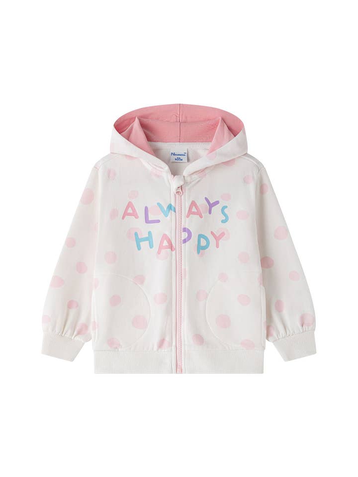 Giacca con Cappuccio in Maglia Spazzolata da Bambina JGI64812 per la vendita all'ingrosso da parte di Newness Kids