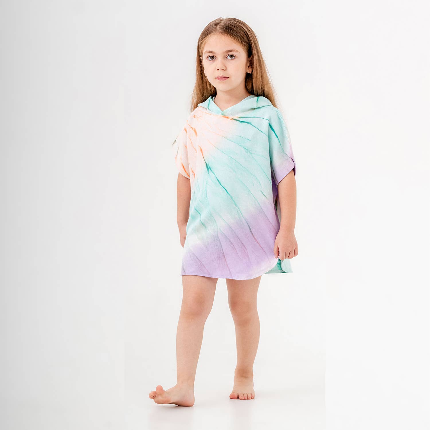 Kikoya – Toalha poncho - Crianças e bebés por atacado – Poncho com Capuz para Crianças - Toalha de Praia para Troca e Natação7