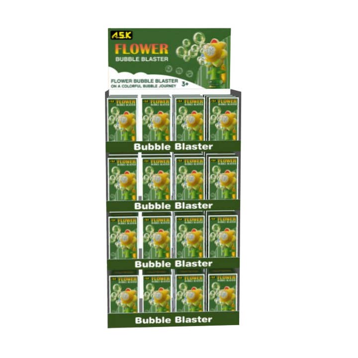 Flower Bubble Toy 48ct Floor Display for wholesale by ASK Wholesale