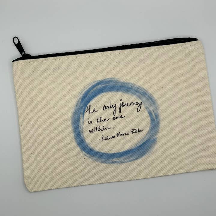 Rilke Canvas Pouch for wholesale by Earthly Matters