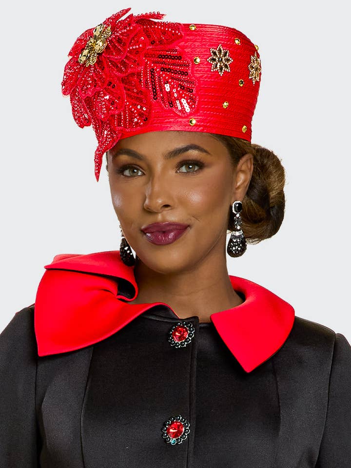 Chapeau Donna Vinci Couture, Style H12233 pour la vente par Donna Vinci