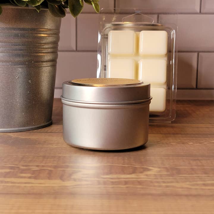 Sandra Sue Creations LLC - Wholesale Travel Candles - Soy Candle, 4 oz Candle Tin - Private Label